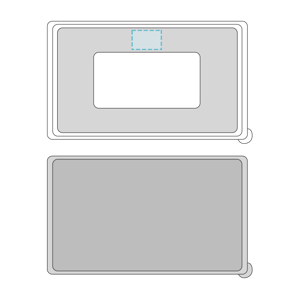 Food Container with Cover Included White PP